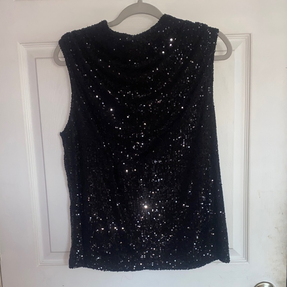 Cable & Gauge Sparkling Black Tank Top